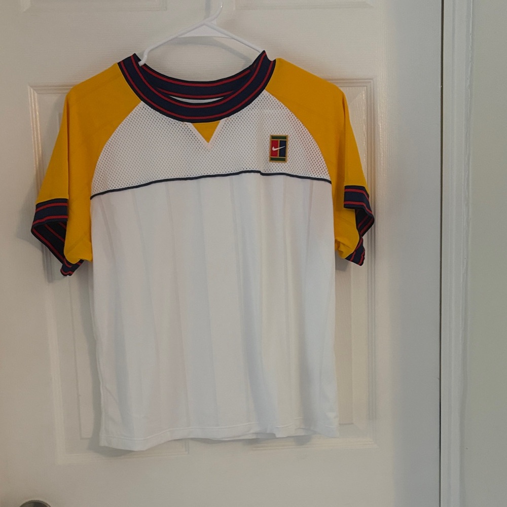 Nike Kids Yellow and White Jersey